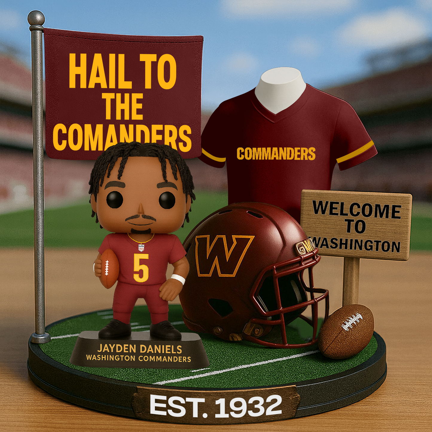 WAS x NFL Premium Commemorative Figure DatND DVT