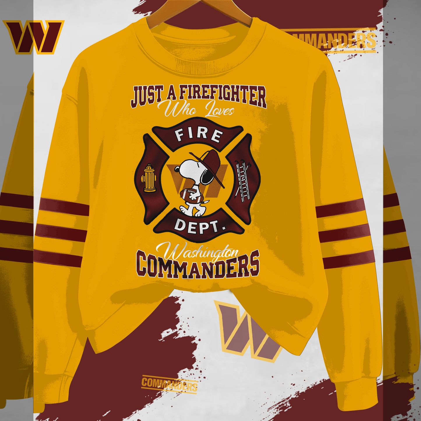 WC x NFL Just A Firefighter Who Love Sweatshirt DDT HLPHUONG