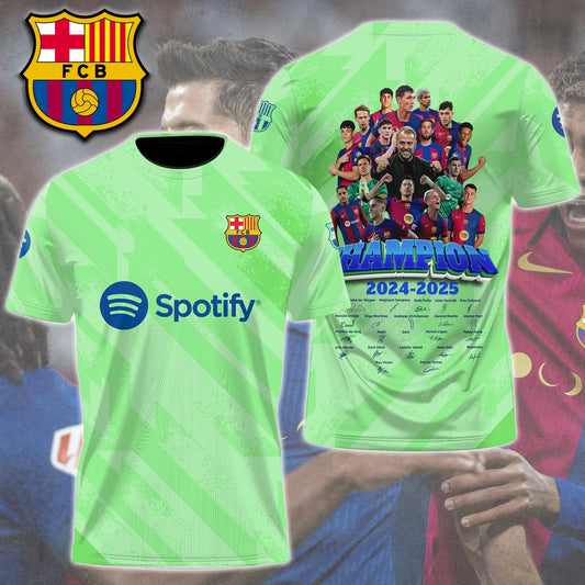FC Barcelona Campeones La Liga 2024 2025 V14 Shirt DDT