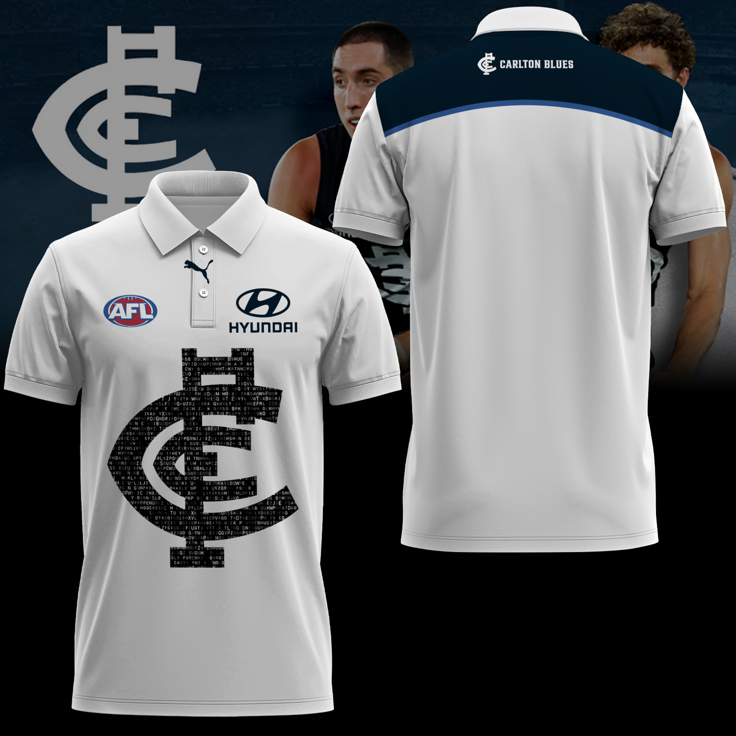 Carlton Football Club AFL Blues Limited Edition Polo Shirt TM - Super Savings When Buying Combo V6