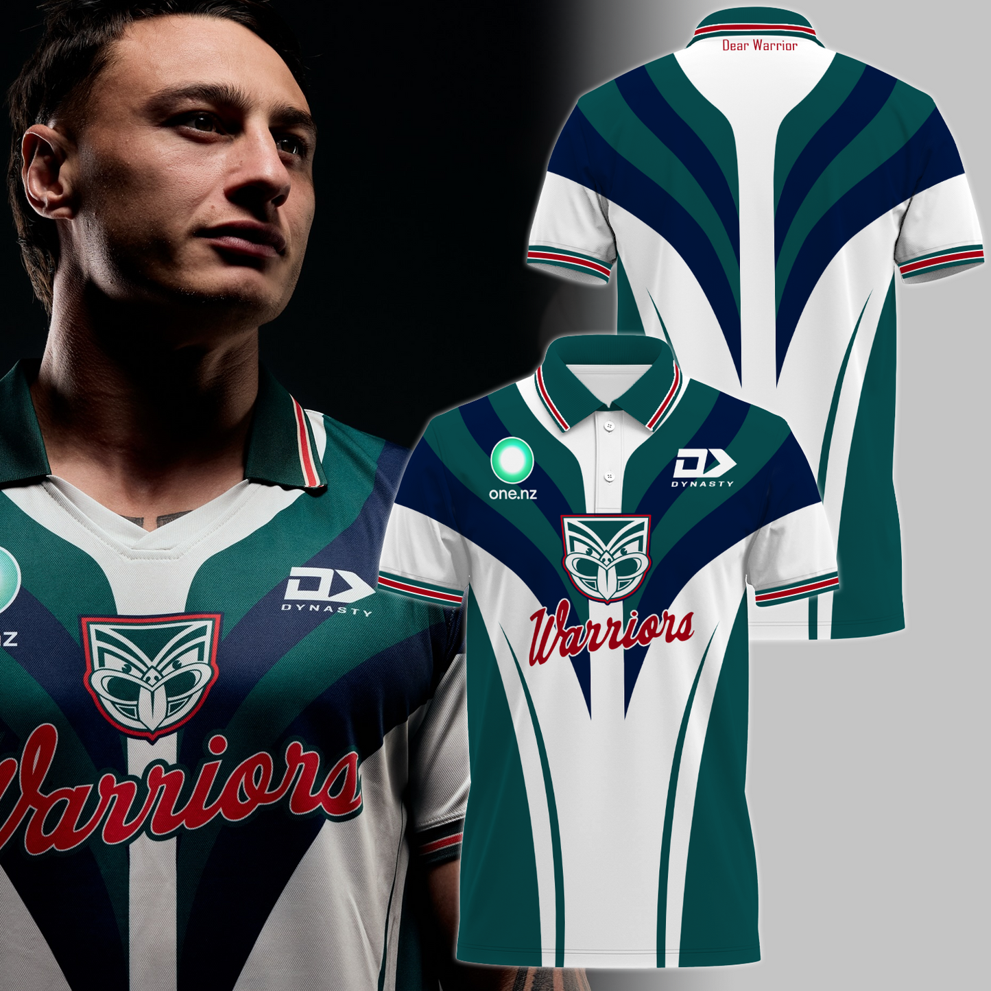 Dear Warrior Up The Wahs One New Zealand Warriors NRL 2025 Newest Polo Shirt TM NTA V2