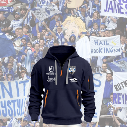 Canterbury-Bankstown Bulldogs NRL 2025 Zipper Hoodie TM NTA V15