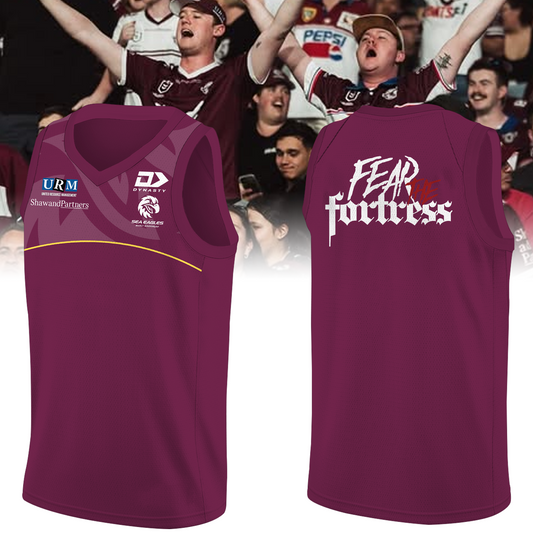 Manly Warringah Sea Eagles Fear The Fortress Jersey NRL V1 TM