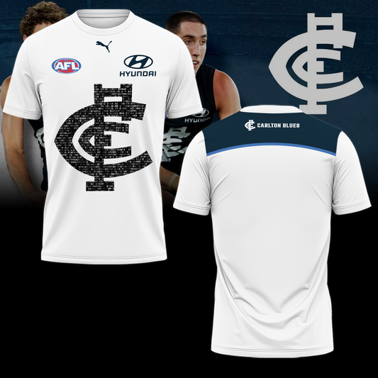 Carlton Football Club AFL Blues Limited Edition T-Shirt TM - You will save more when you buy the clothes and hat combo V6