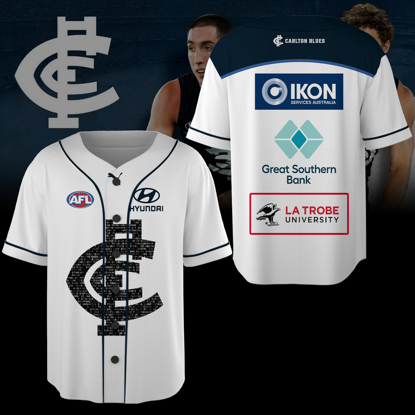 Carlton Football Club AFL Blues Limited Edition BB Jersey TM V5