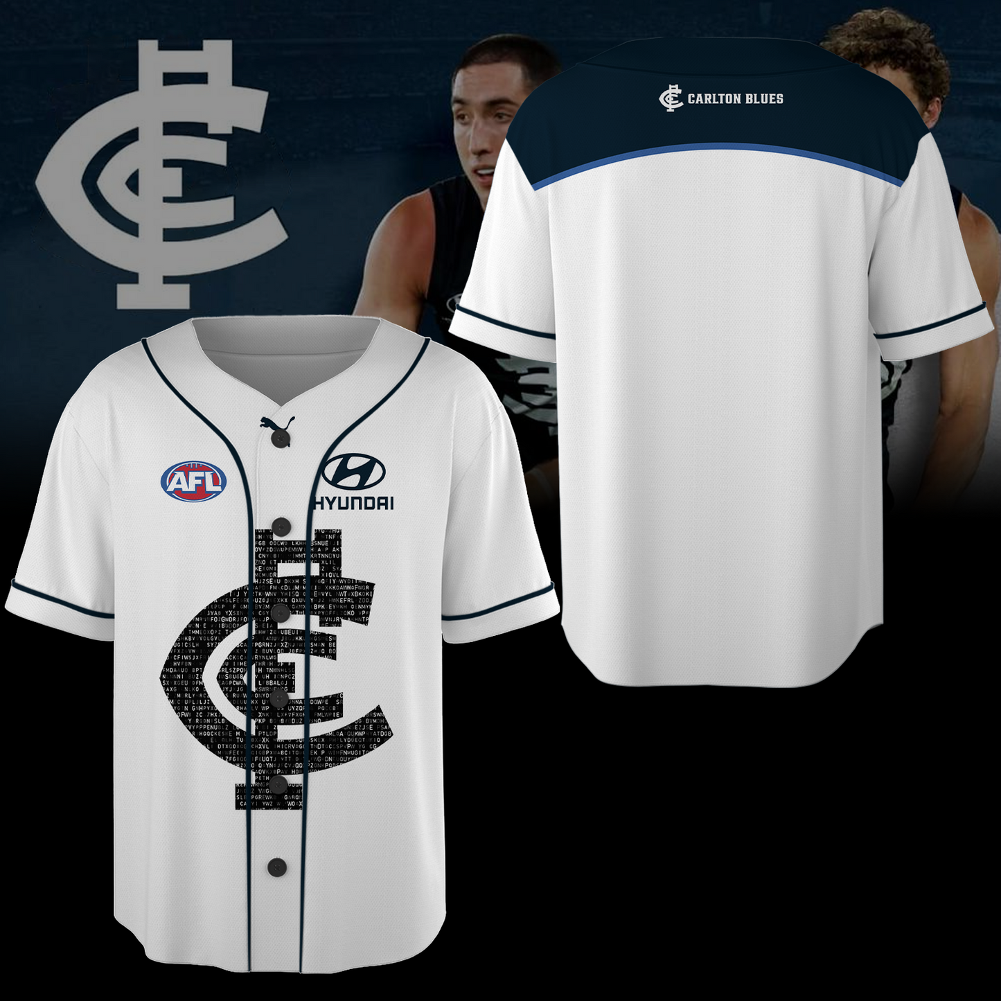Carlton Football Club AFL Blues Limited Edition BB Jersey TM V6