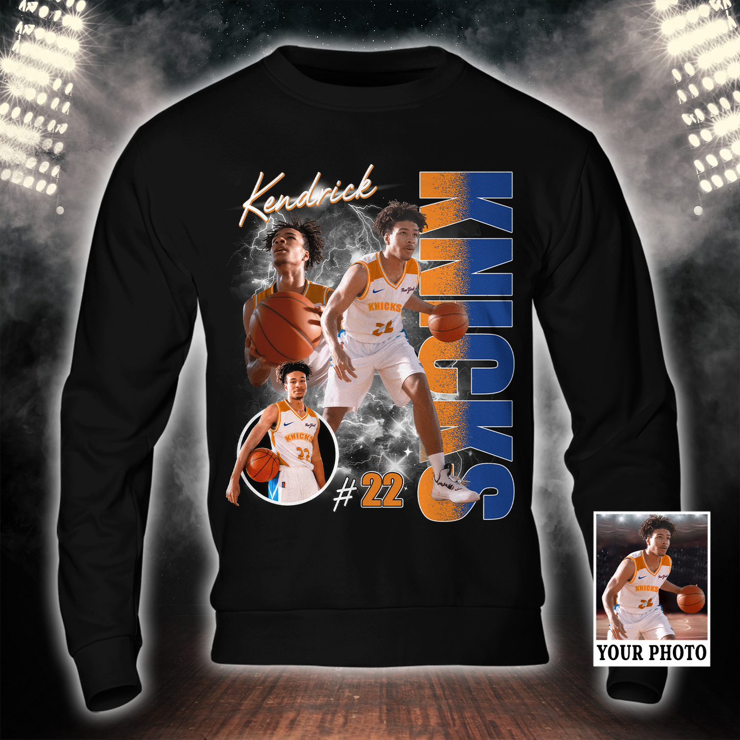Custom Name Number And Image For Fan Knicks Shirt
