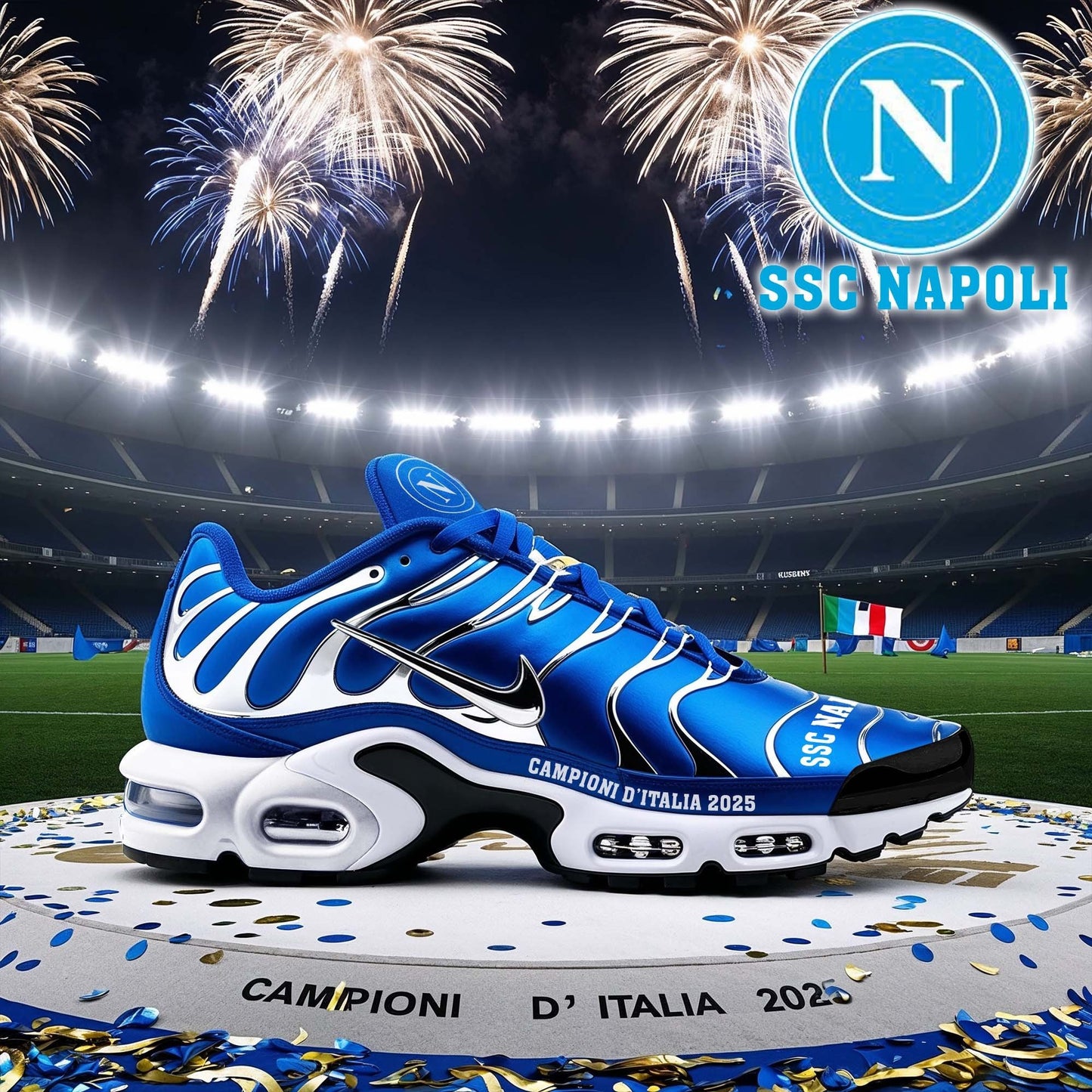 S.S.C. Napoli Campione Serie A 2025 Air Max Shoes Plus DDT