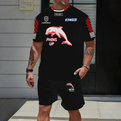 Dolphins NRL 2025 Limited Edition Set T-Shirt And Shorts TM NTA V1