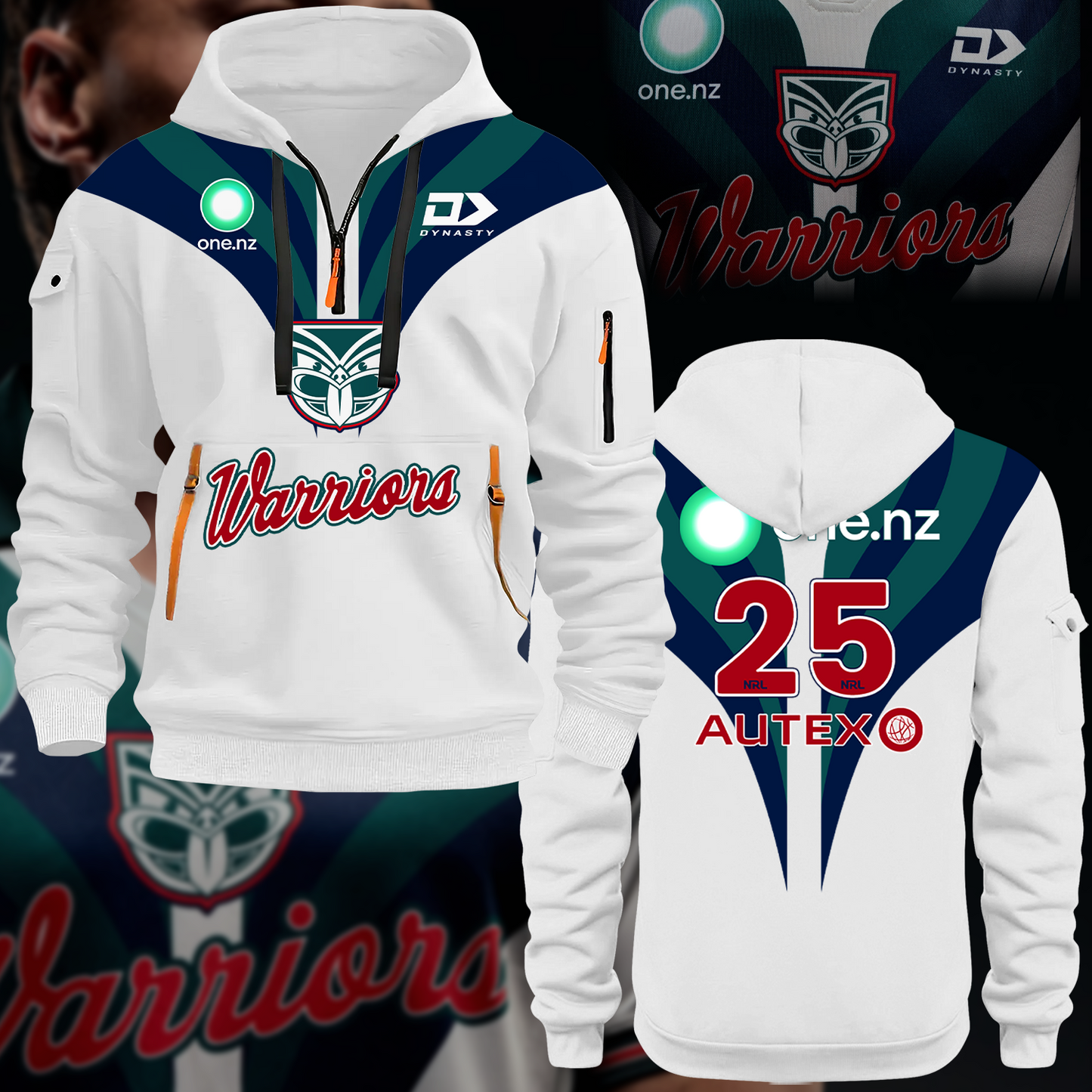 Dear Warrior Up The Wahs New Zealand Warriors NRL 2025 Newest Zipper Hoodie TM NTA