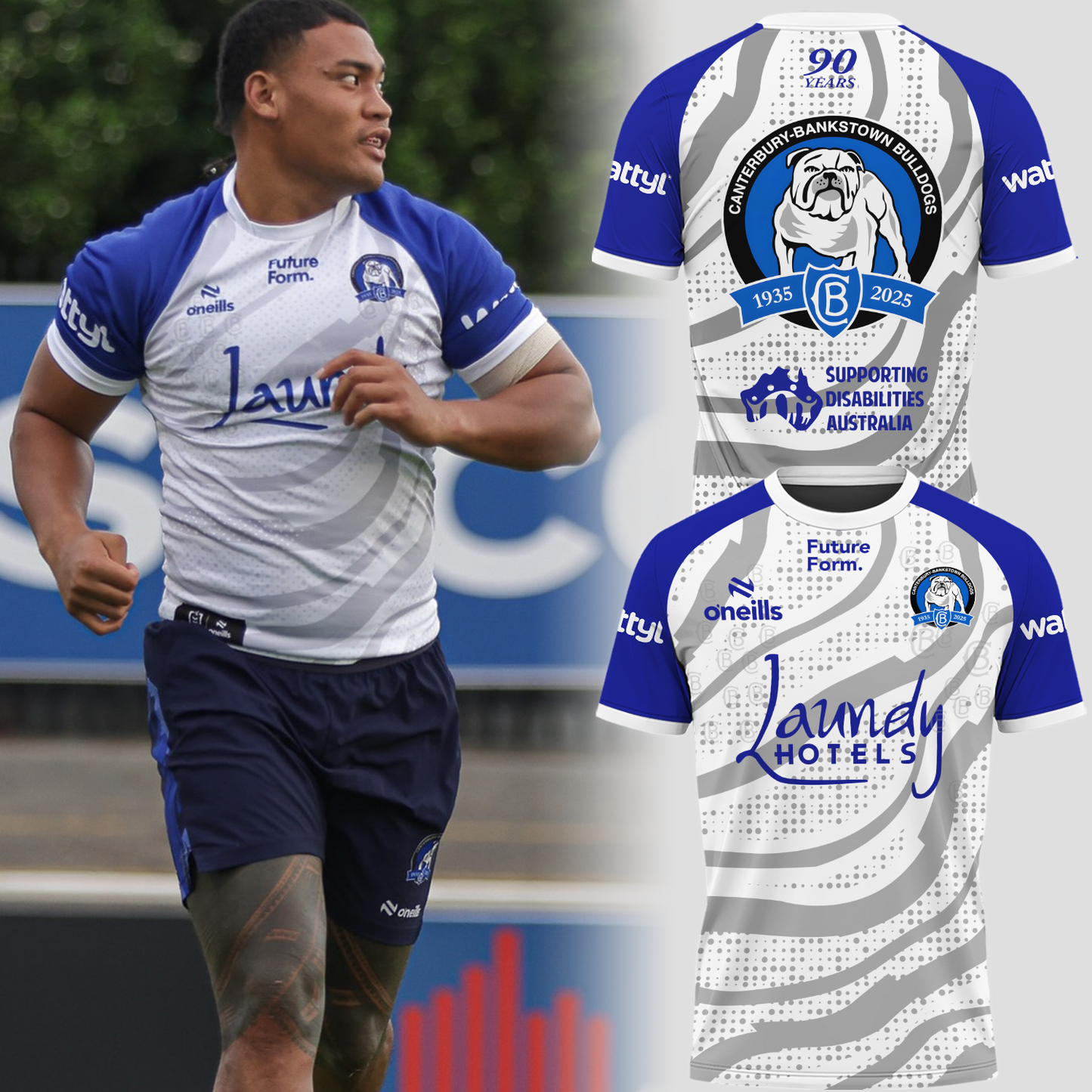 Canterbury-Bankstown Bulldogs NRL 2025 The Dogs of War T-Shirt TM NTA V3