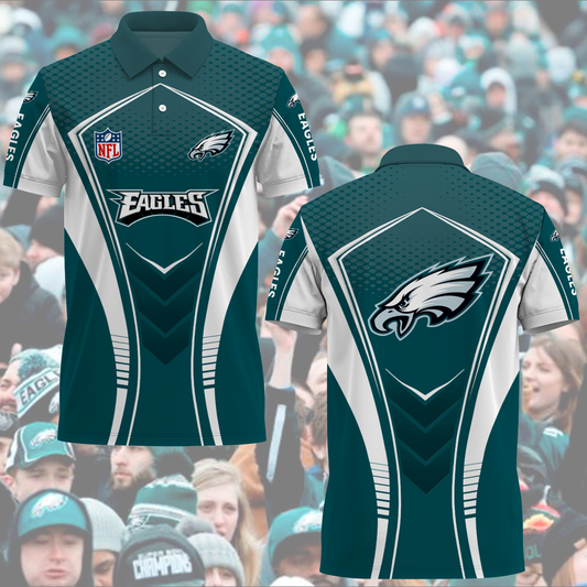 Philadelphia Eagles NFL 2025 New Polo Shirt TM NTA V3