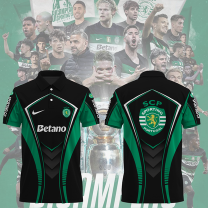 Sporting CP Primeira Liga 2025 Polo Shirt TM NTA V2