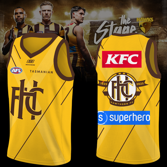 Hawthorn Football Club AFL 100 Year Hub Limited Edition BK Jersey TM V1