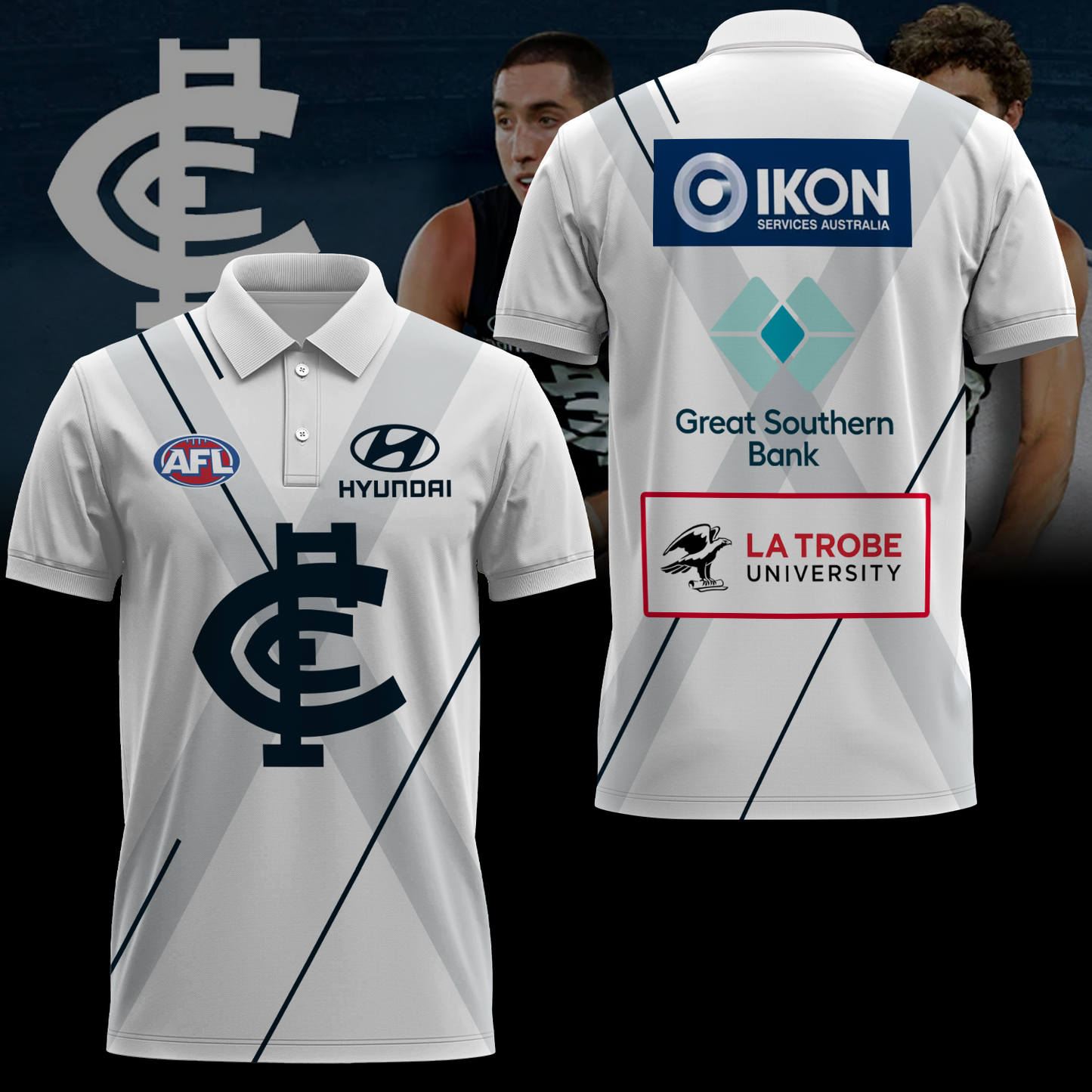 Carlton Football Club AFL Blues Limited Edition Polo Shirt TM - Super Savings When Buying Combo V3
