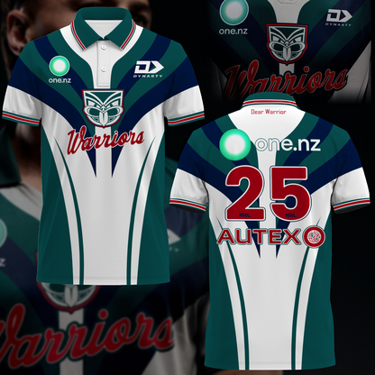 Dear Warrior Up The Wahs One New Zealand Warriors NRL 2025 Newest Polo Shirt TM NTA V3
