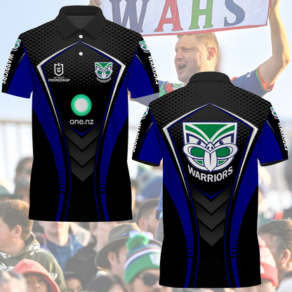 New Zealand Warriors NRL 2025  Limited Edition Polo Shirt TM NTA V4