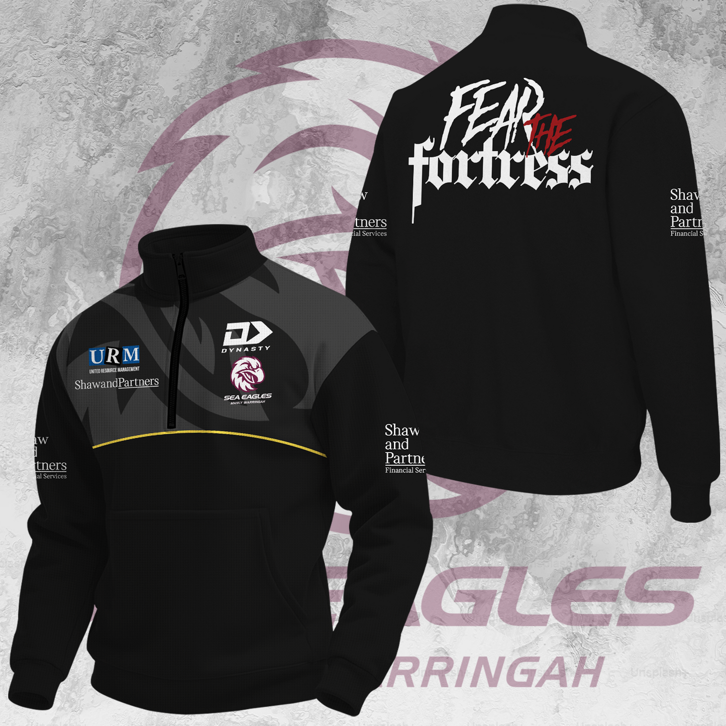 Manly Warringah Sea Eagles NRL Fear The Fortress Limited Edition New Hoodie 2025 TM V28