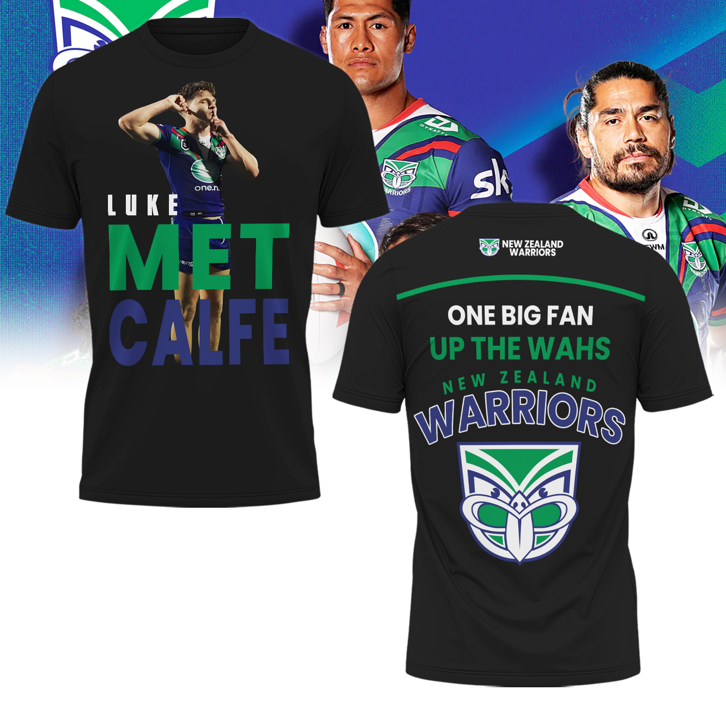 New Zealand Warriors NRL Up The Wahs Limited Edition T-Shirt TM - You will save more when you buy the clothes and hat combo V001