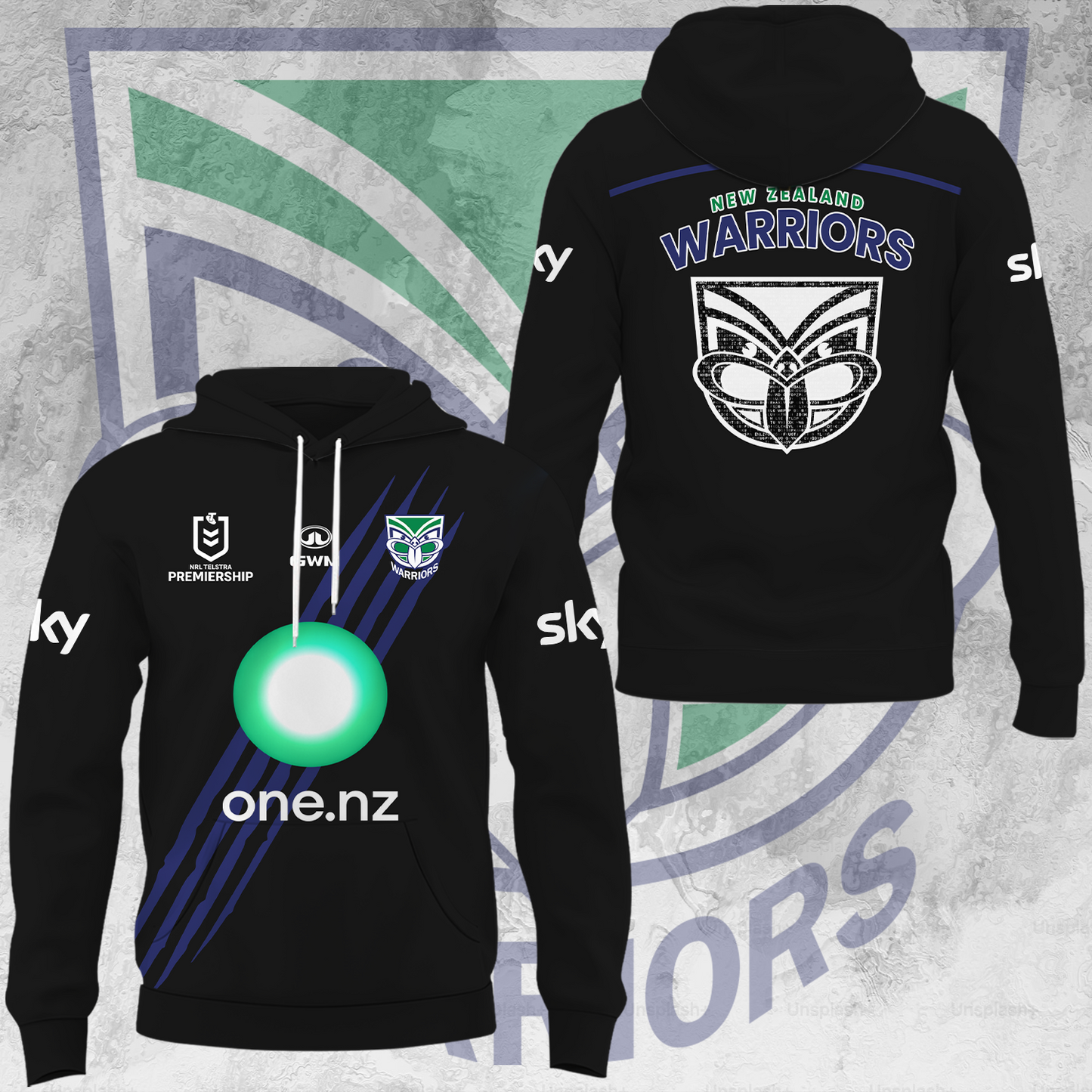 One NZ Warriors NRL Up The Wahs Limited Edittion Hoodie TM V31