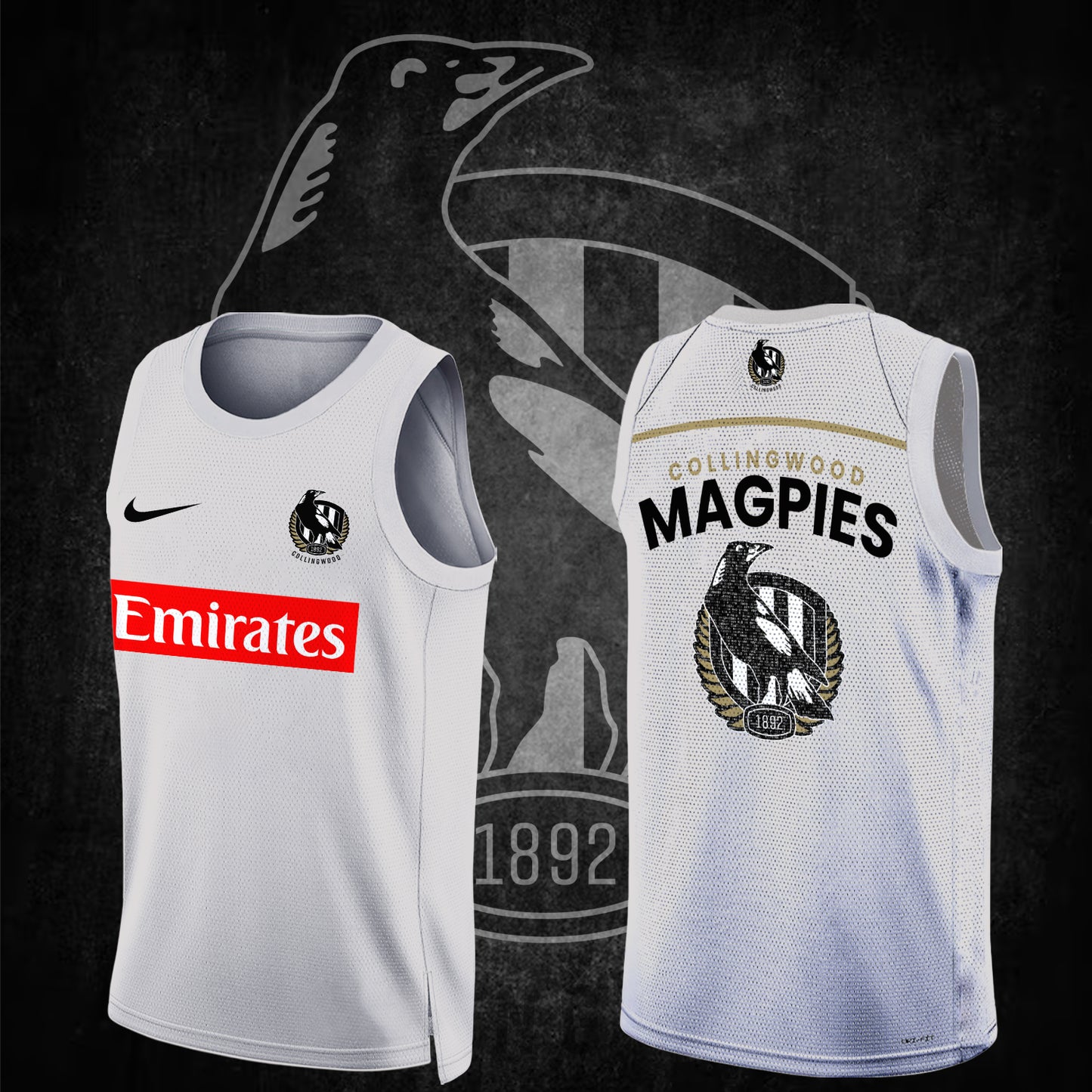 Collingwood Football Club AFL Magpies Forever Limited Edition BK Jersey TM V3