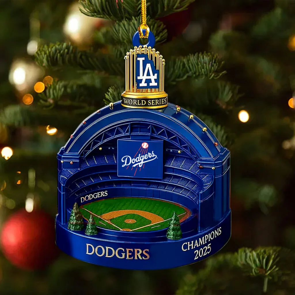 2025 World Series Champions Custom Shape 2-sided Acrylic Ornament V1 NAK NHT