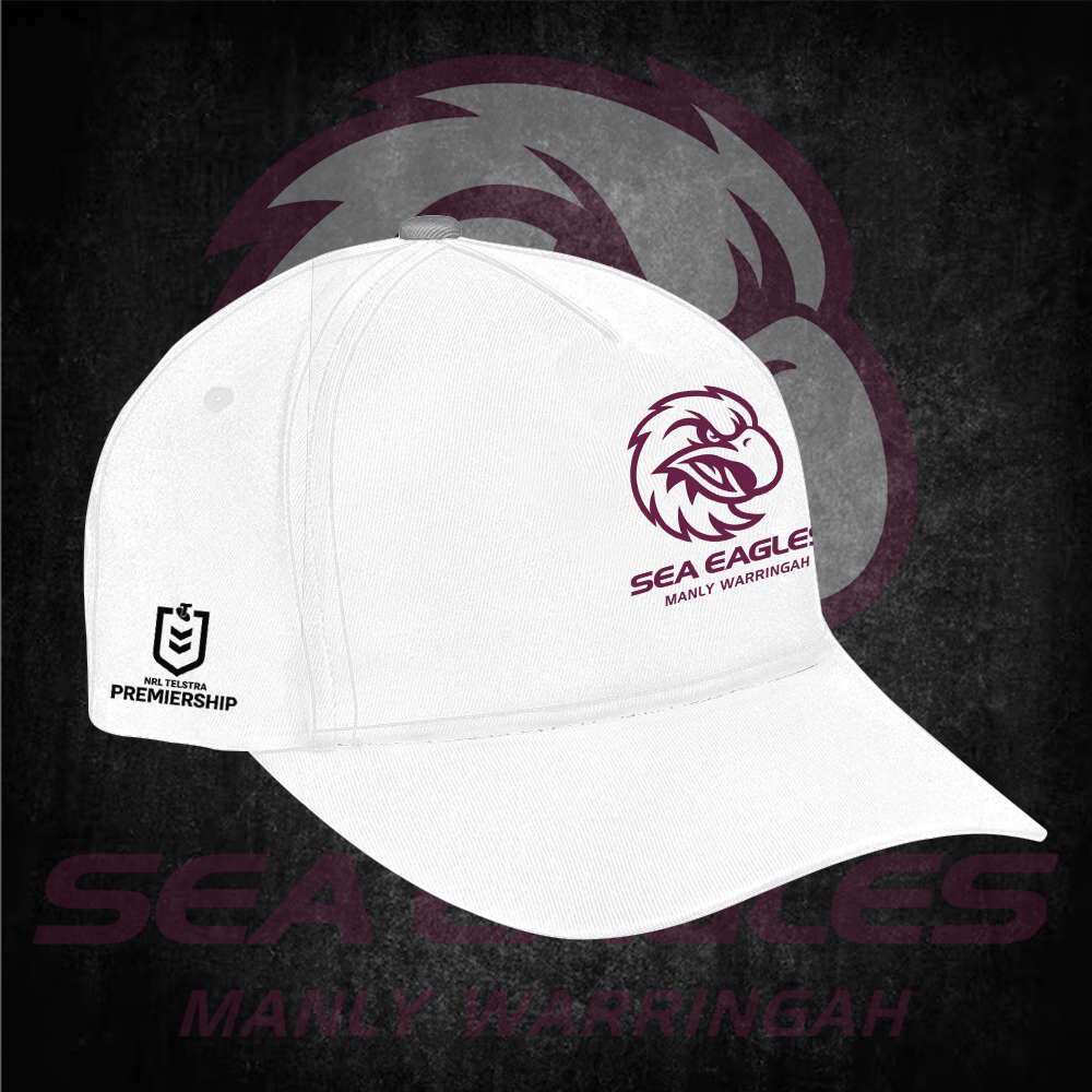 Manly Warringah Sea Eagles NRL 2025 Polo Shirt TM NTA V5