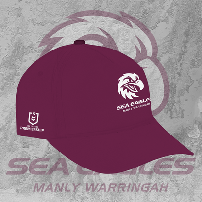 Manly Warringah Sea Eagles NRL 2025 Polo Shirt TM NTA V1