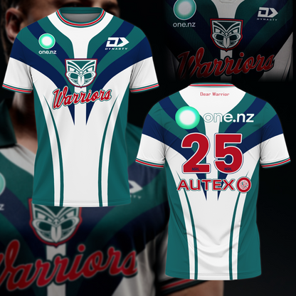 Dear Warrior Up The Wahs New Zealand Warriors NRL 2025 Newest T-Shirt TM NTA V6