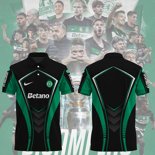 Sporting CP Primeira Liga 2025 Polo Shirt TM NTA V5
