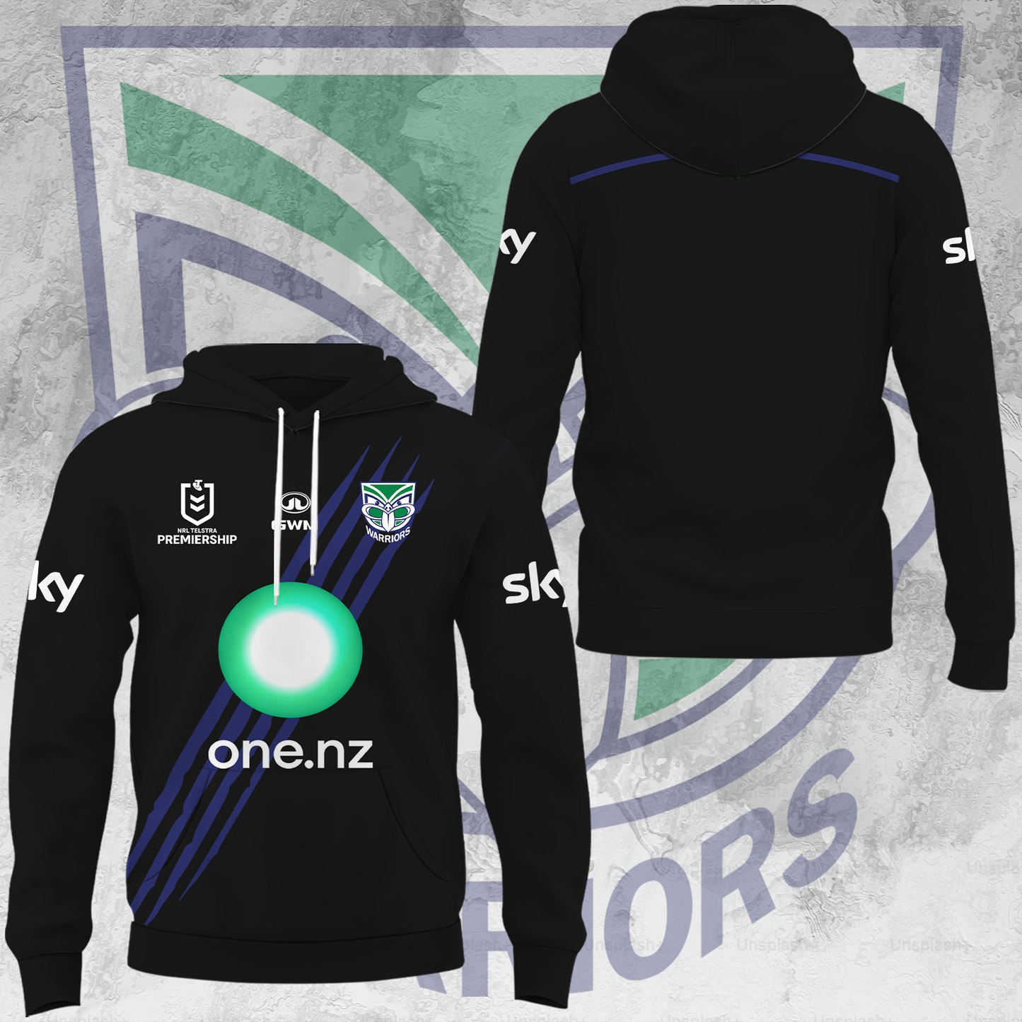 One NZ Warriors NRL Up The Wahs Limited Edittion Hoodie TM V32