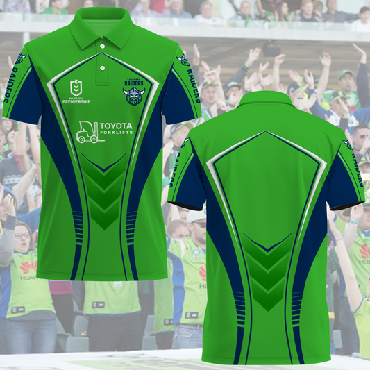 Canberra Raiders NRL 2025 We Are Raiders Polo Shirt TM NTA V10