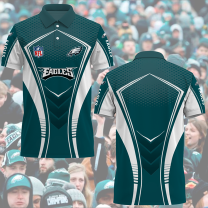 Philadelphia Eagles NFL 2025 New Polo Shirt TM NTA V4