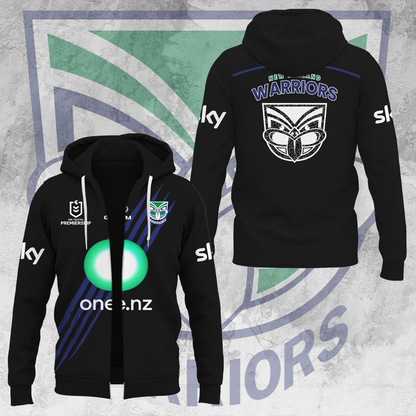 One NZ Warriors NRL Up The Wahs Limited Edittion Zip Hoodie TM V35