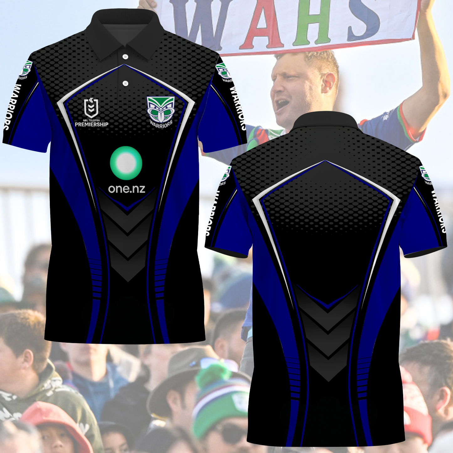 New Zealand Warriors NRL 2025  Limited Edition Polo Shirt TM NTA V2