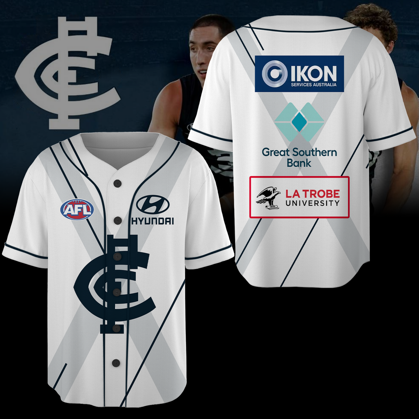 Carlton Football Club AFL Blues Limited Edition BB Jersey TM V3