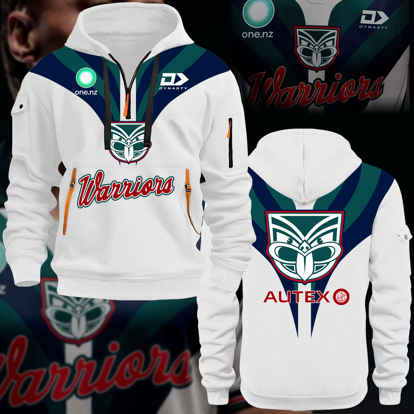 Dear Warrior Up The Wahs New Zealand Warriors NRL 2025 Newest Zipper Hoodie TM NTA V4