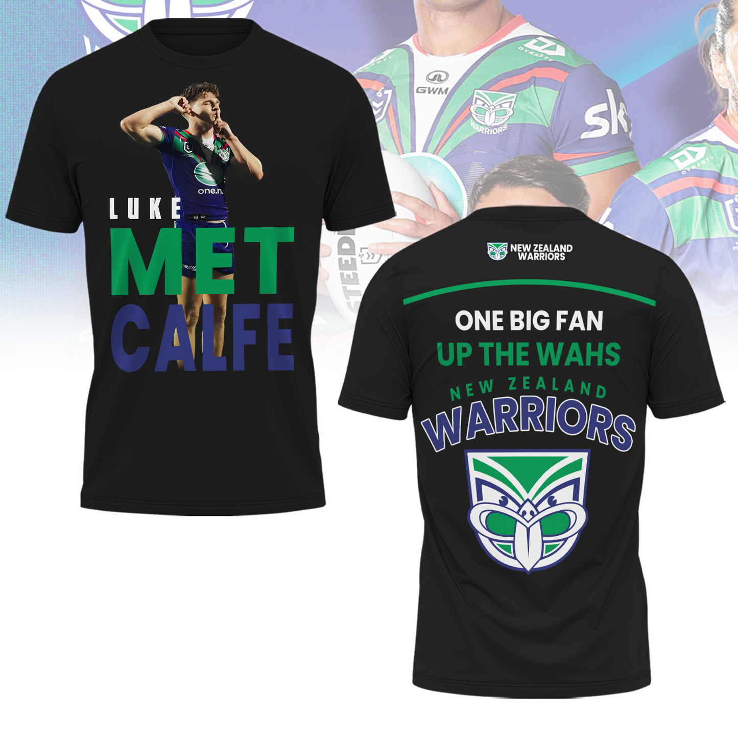 New Zealand Warriors NRL Up The Wahs Limited Edition T-Shirt TM - You will save more when you buy the clothes and hat combo V003