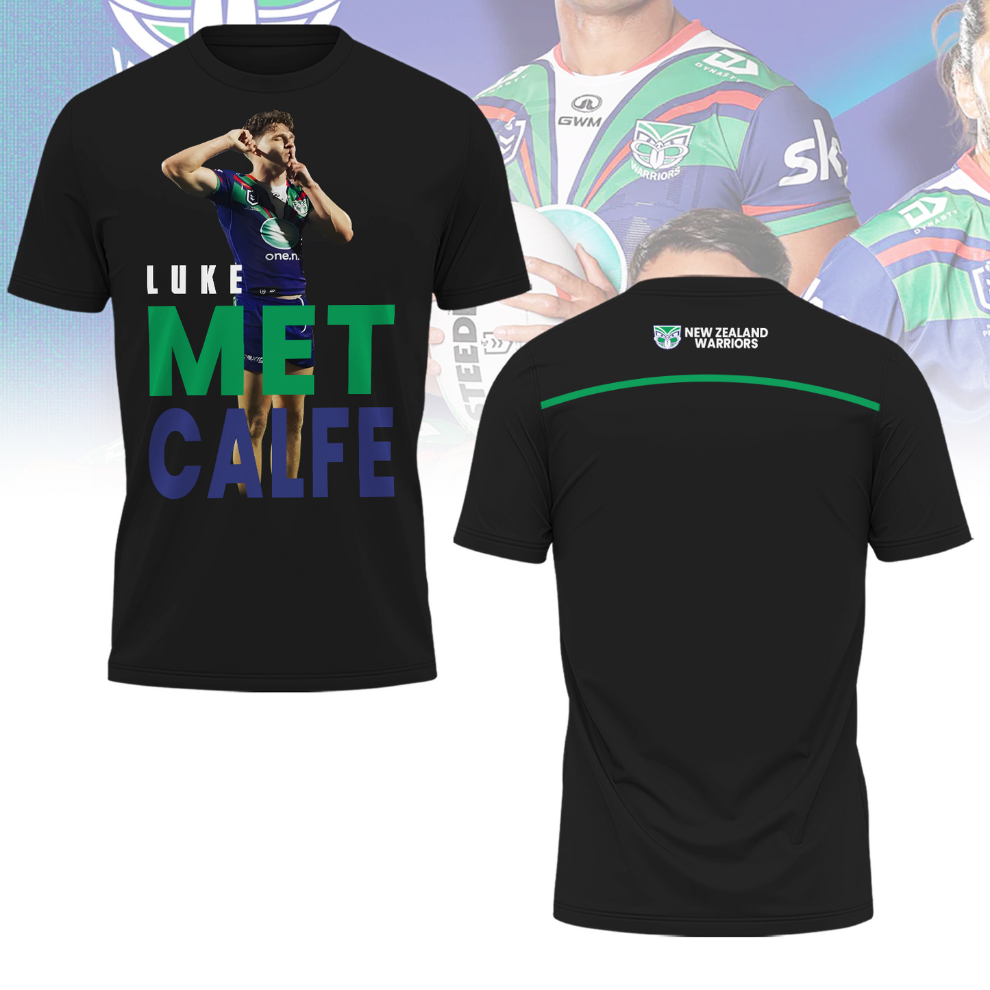New Zealand Warriors NRL Up The Wahs Limited Edition T-Shirt TM - You will save more when you buy the clothes and hat combo V004