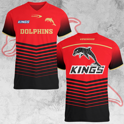 Dolphins NRL 2025 Limited Edition V-neck T-Shirt TM NTA V2