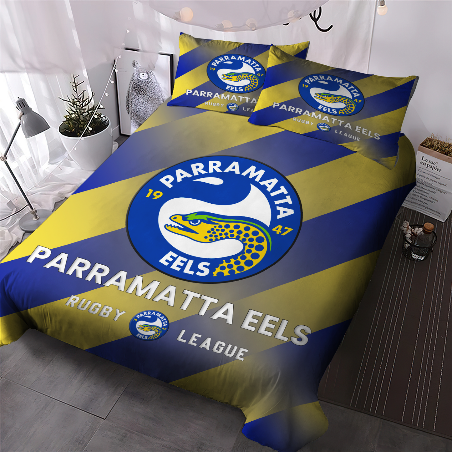 Parramatta Eels NRL 2025 Bedding Set TM NTA V2