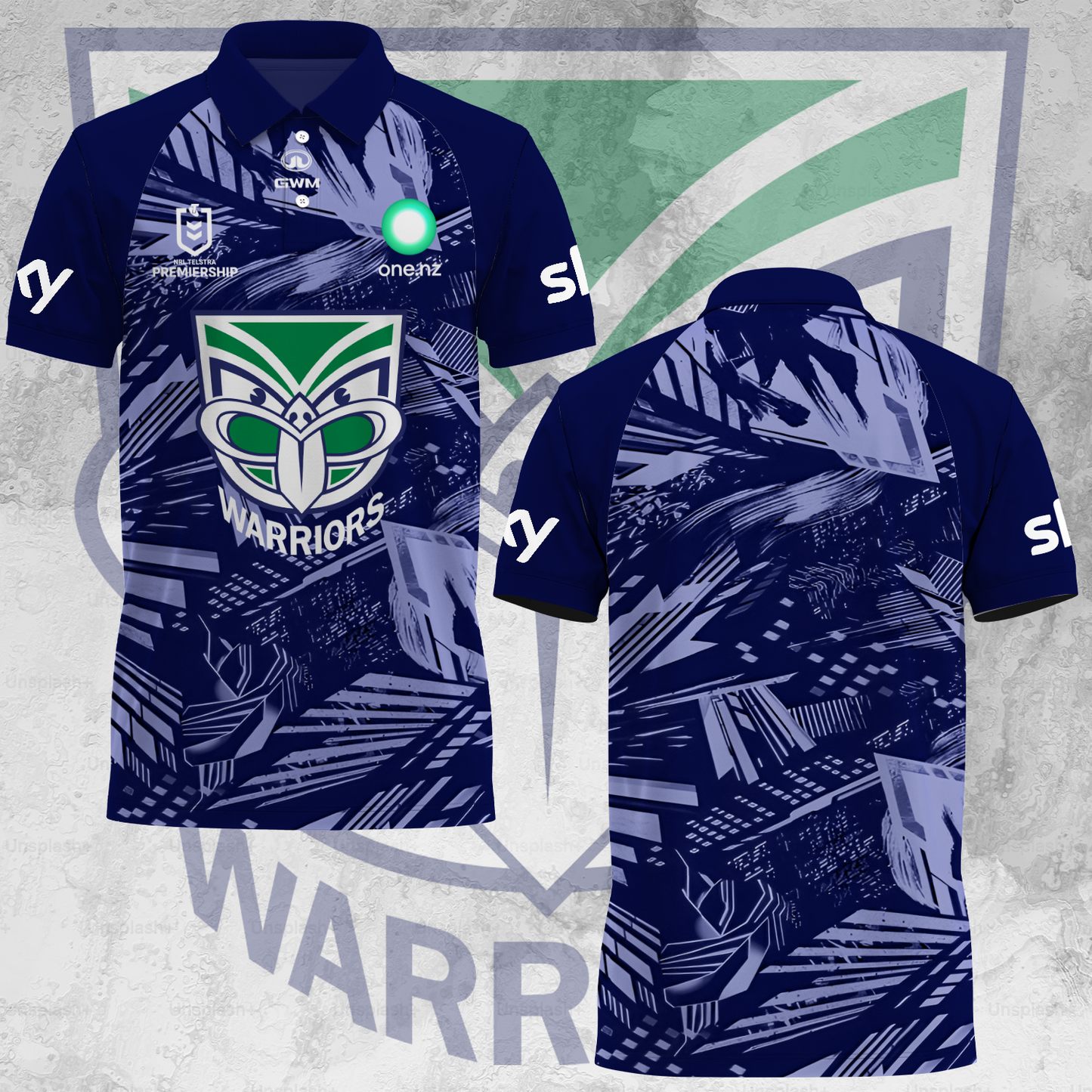 One NZ Warriors NRL 2025 Up The Wahs Limited Edition Polo Shirt TM V1