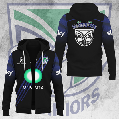 One NZ Warriors NRL Up The Wahs Limited Edittion Zip Hoodie TM V33