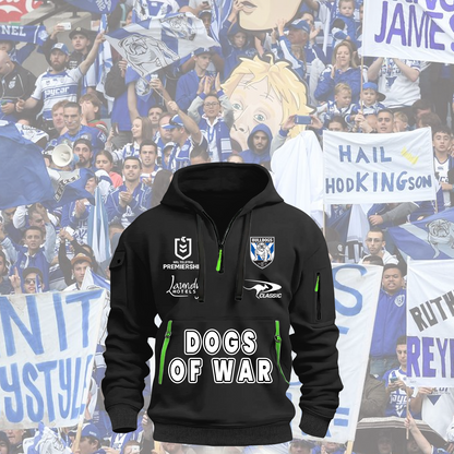 Canterbury-Bankstown Bulldogs NRL 2025 Zipper Hoodie TM NTA V12
