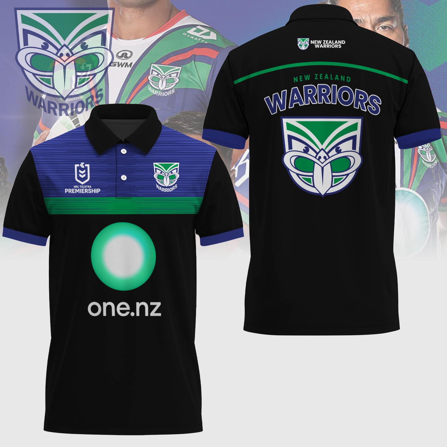 New Zealand Warriors NRL Up The Wahs Limited Edition Polo Shirt TM - Super Savings When Buying Combo V23
