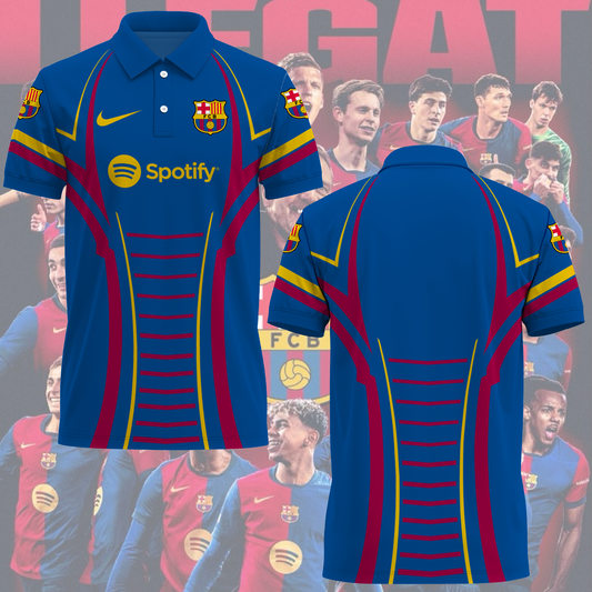 FC Barcelona LA LIGA CHAMPIONS 2024/25 Polo Shirt TM NTA V6
