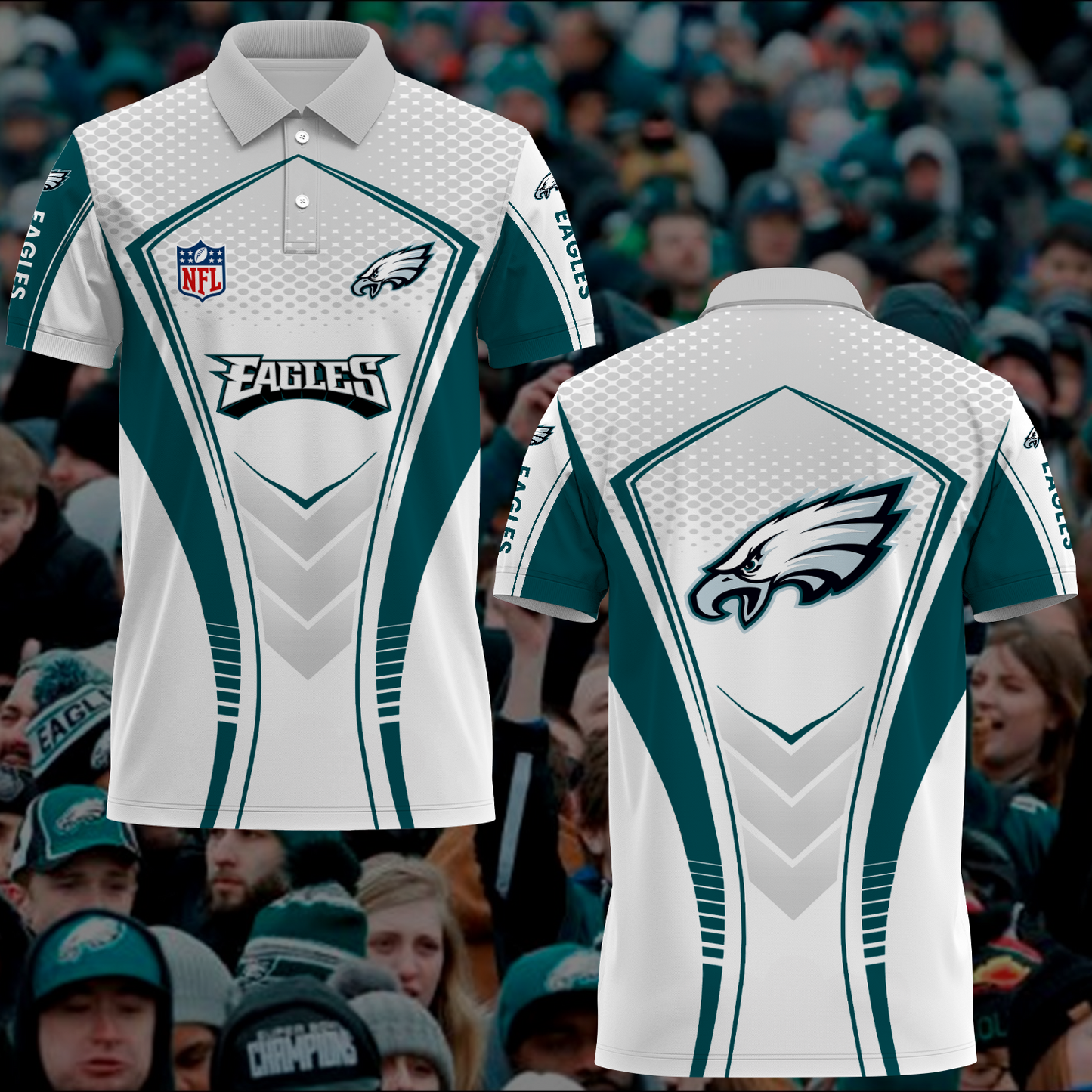 Philadelphia Eagles NFL 2025 New Polo Shirt TM NTA V5