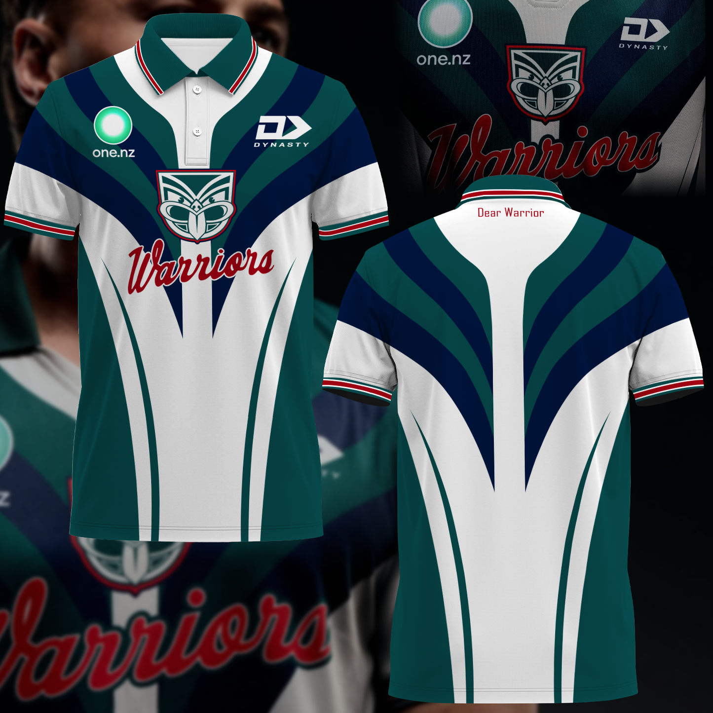 Dear Warrior Up The Wahs One New Zealand Warriors NRL 2025 Newest Polo Shirt TM NTA V4