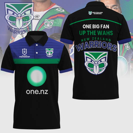 New Zealand Warriors NRL Up The Wahs Limited Edition Polo Shirt TM - Super Savings When Buying Combo V22