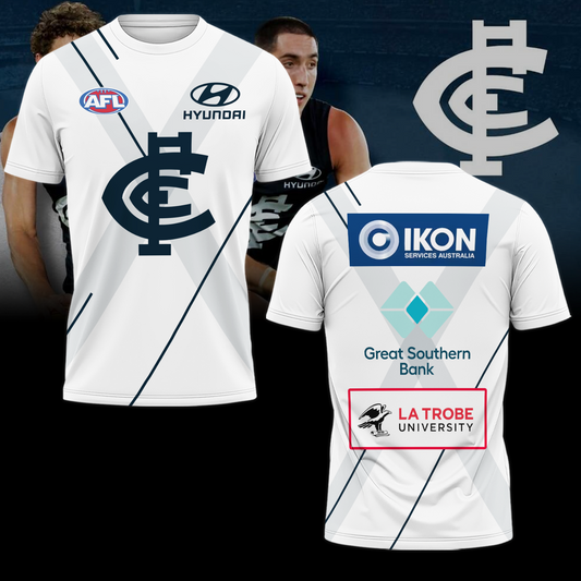 Carlton Football Club AFL Blues Limited Edition T-Shirt TM - You will save more when you buy the clothes and hat combo V3